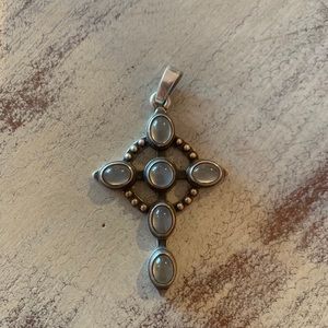 James Avery Jewelry - James Avery Retired Rare Moonstone Cross Pendant James Avery Jewelry - James Avery Retired Rare Moonstone Cross Pendant
